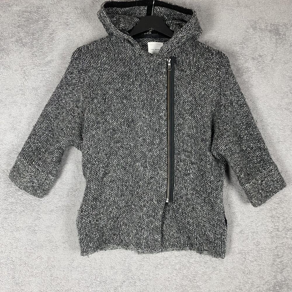 Zara Sweater Hoodie Youth 8-9 Years Asymmetrical Zip Winter Collection Pullover